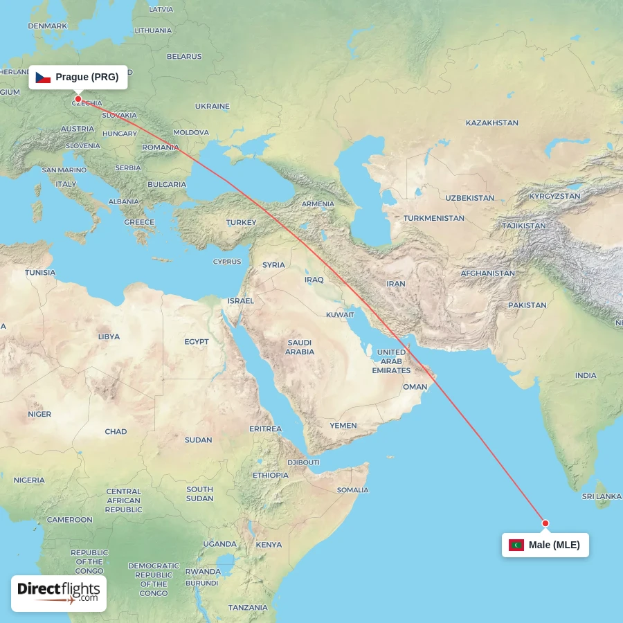 PRG - MLE route map