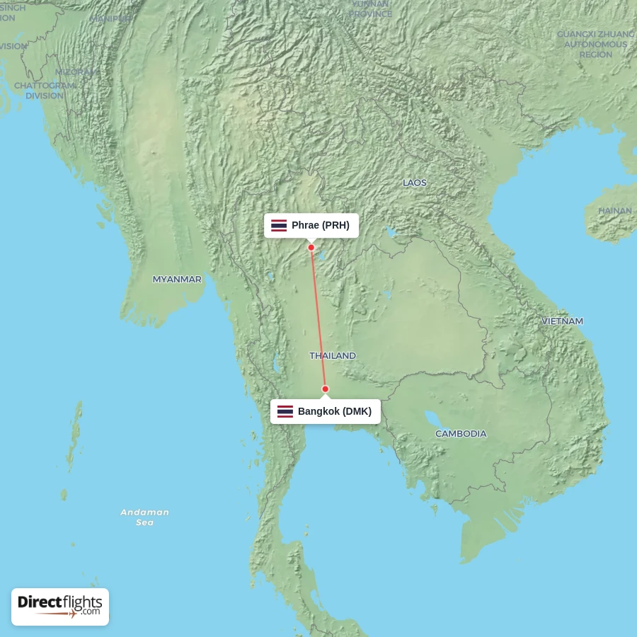 PRH - DMK route map