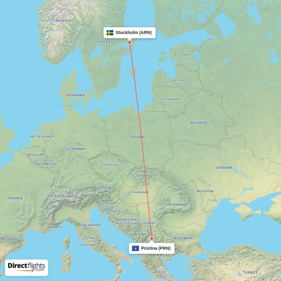 PRN - ARN route map
