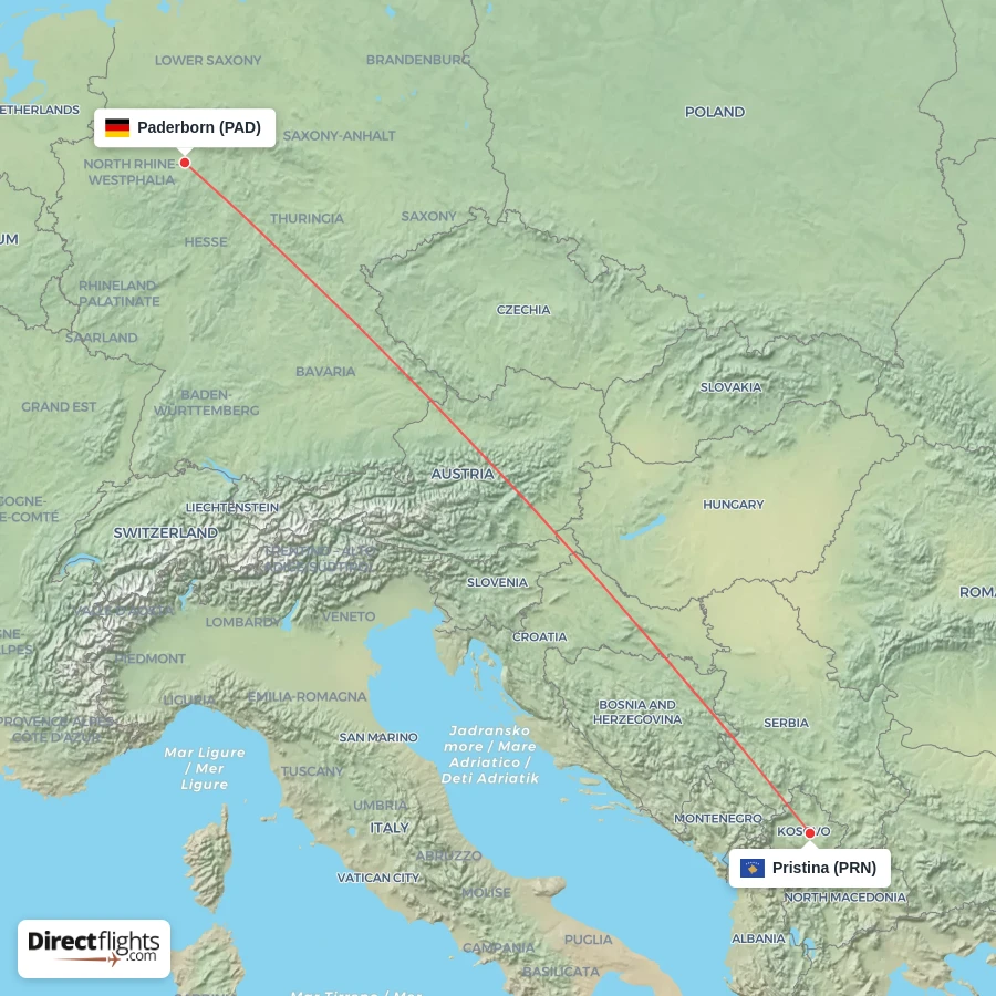 PRN - PAD route map