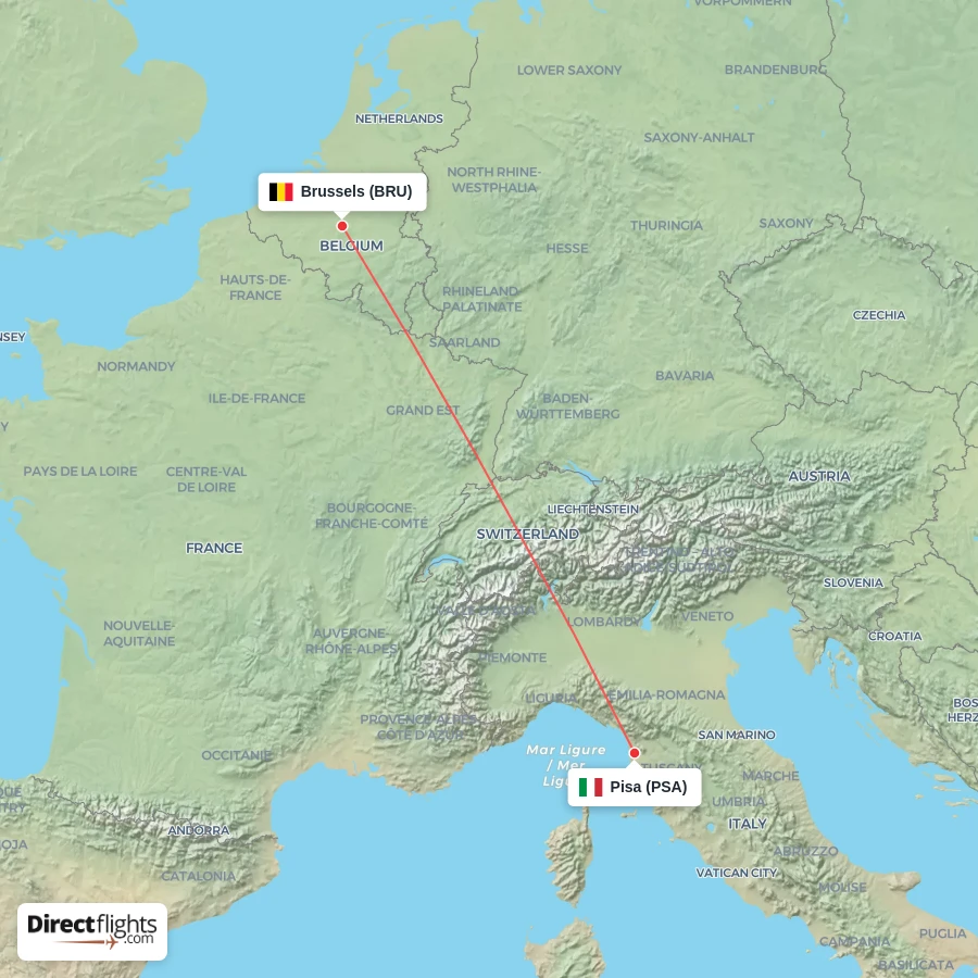 PSA - BRU route map