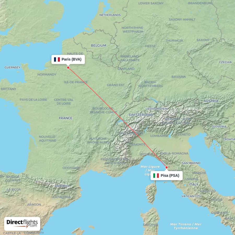 PSA - BVA route map