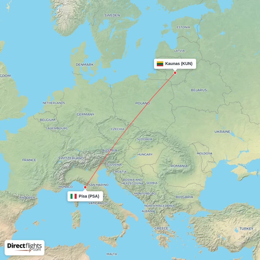 PSA - KUN route map
