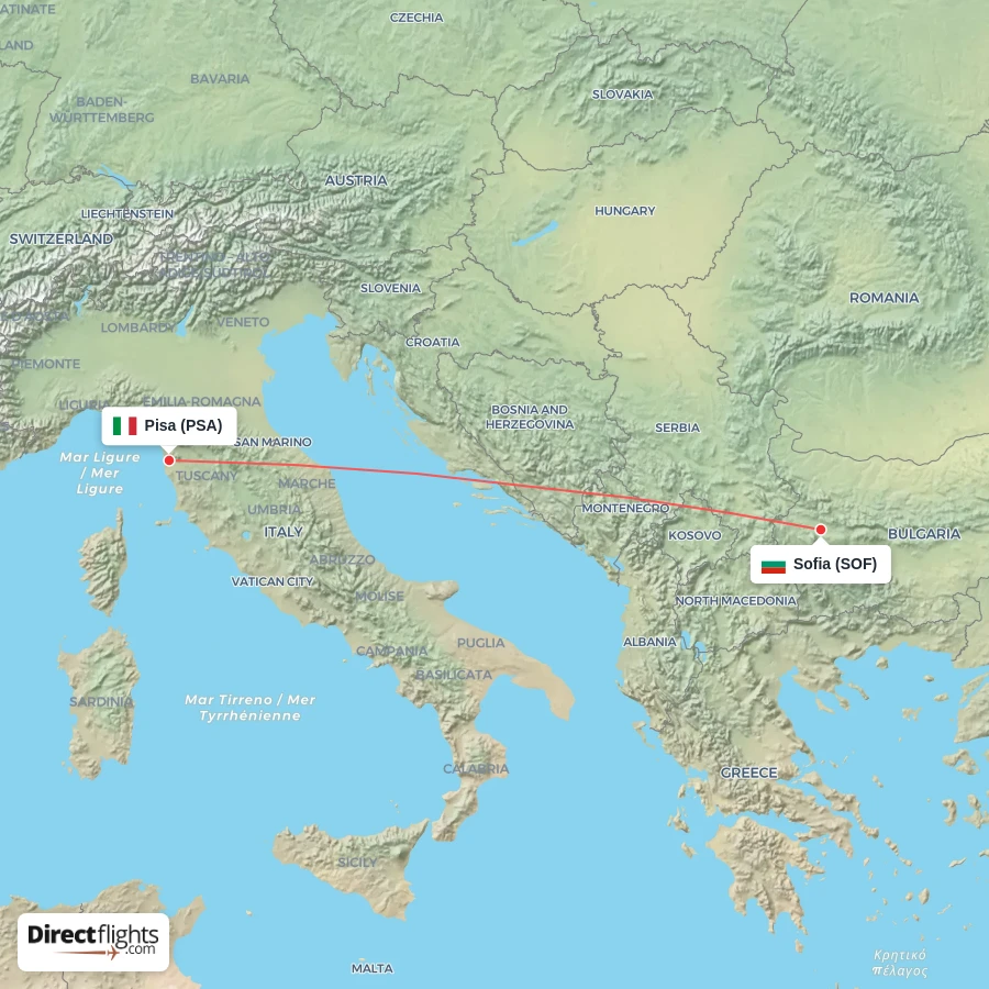 PSA - SOF route map