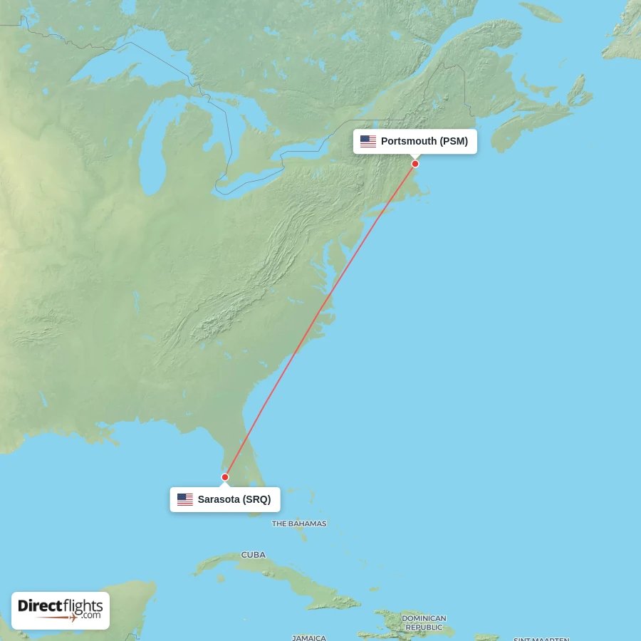 PSM - SRQ route map