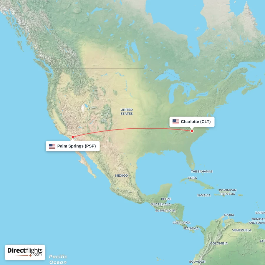 PSP - CLT route map