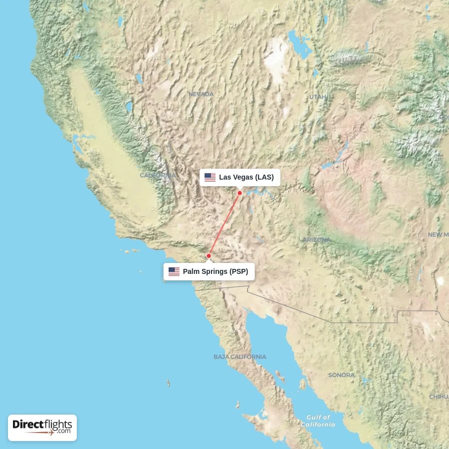 PSP - LAS route map