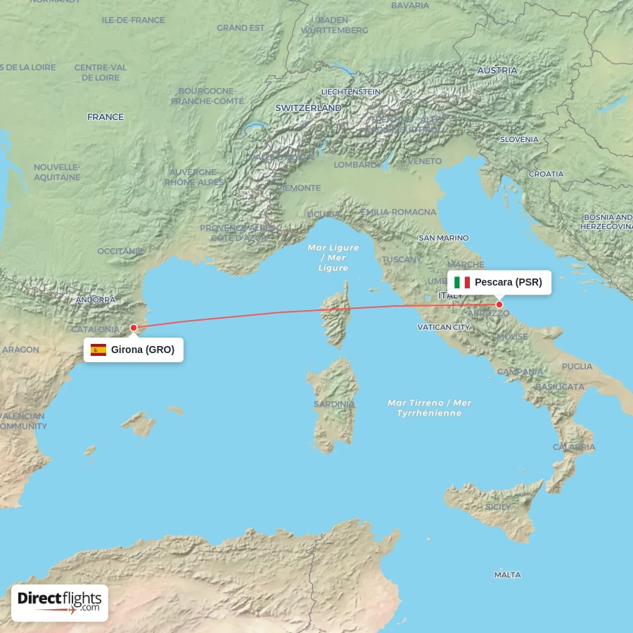 PSR - GRO route map