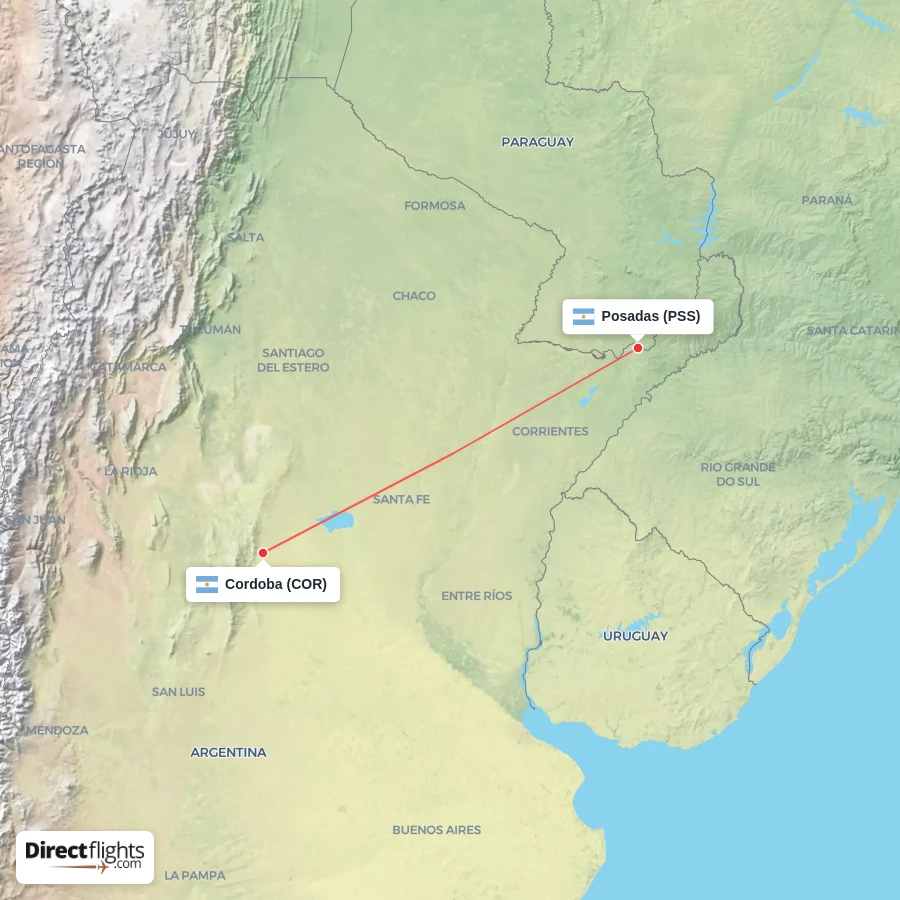 PSS - COR route map