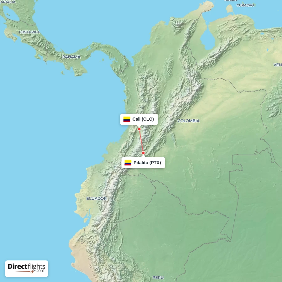 PTX - CLO route map