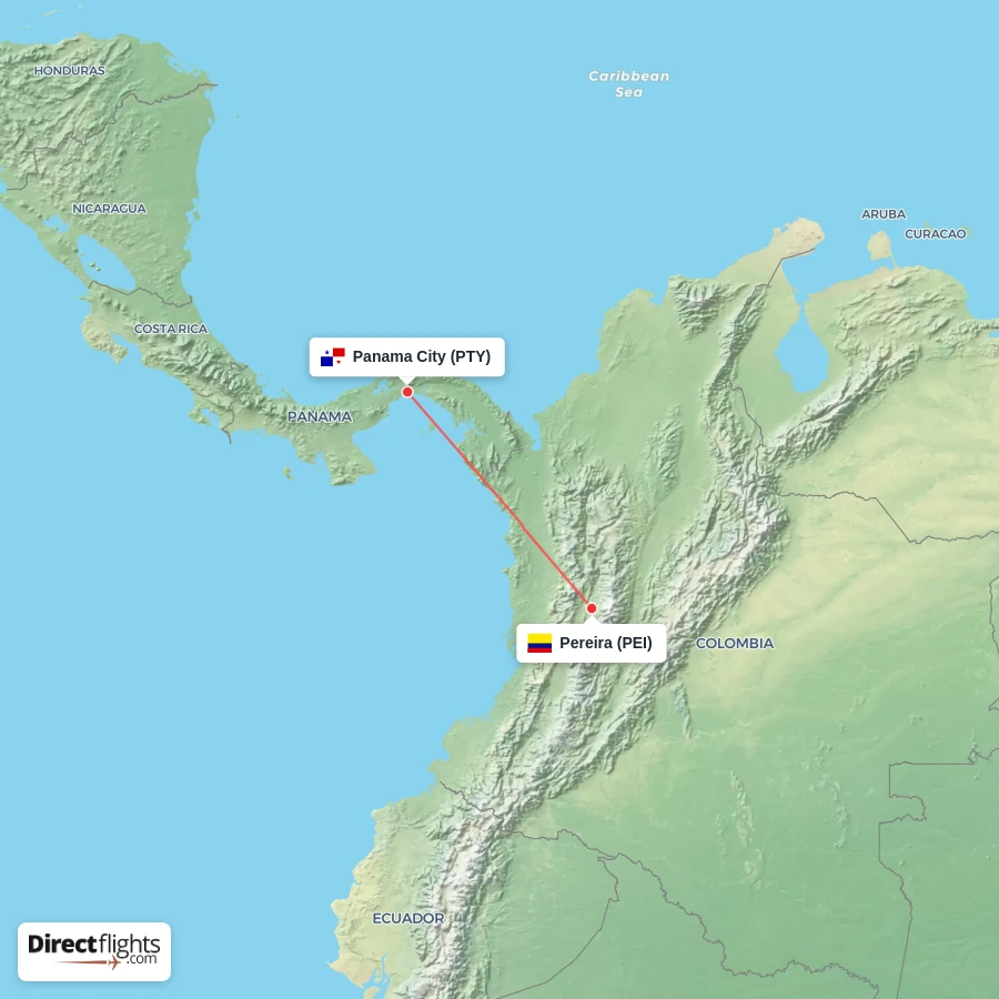 PTY - PEI route map
