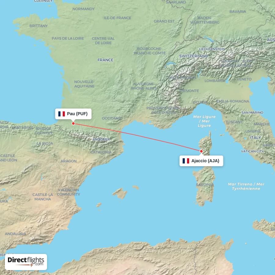 PUF - AJA route map