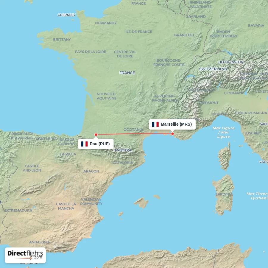 PUF - MRS route map