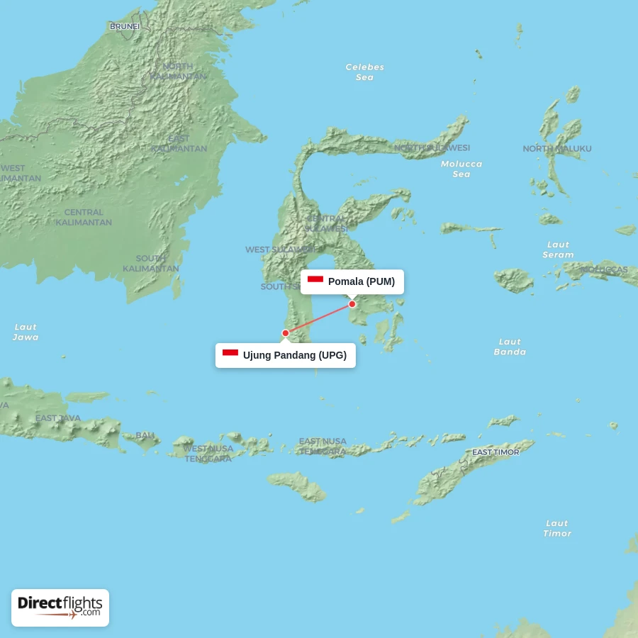 PUM - UPG route map