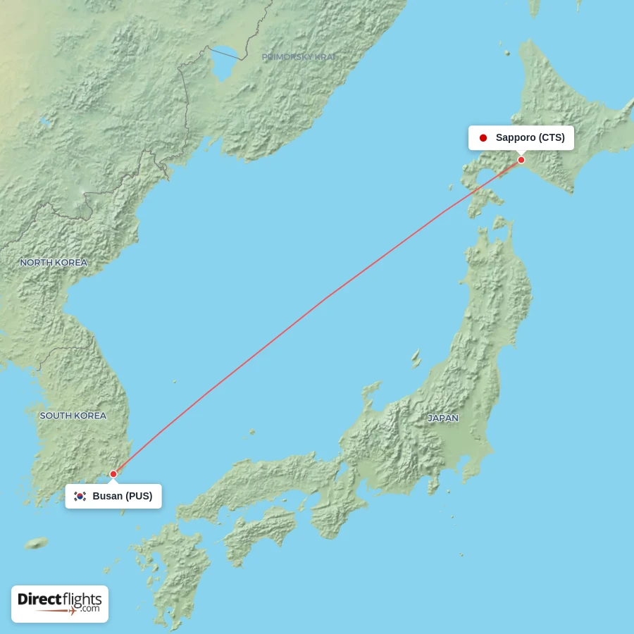 PUS - CTS route map