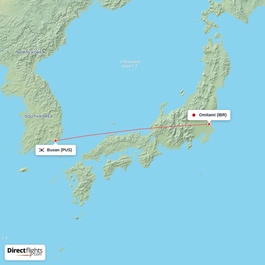 PUS - IBR route map