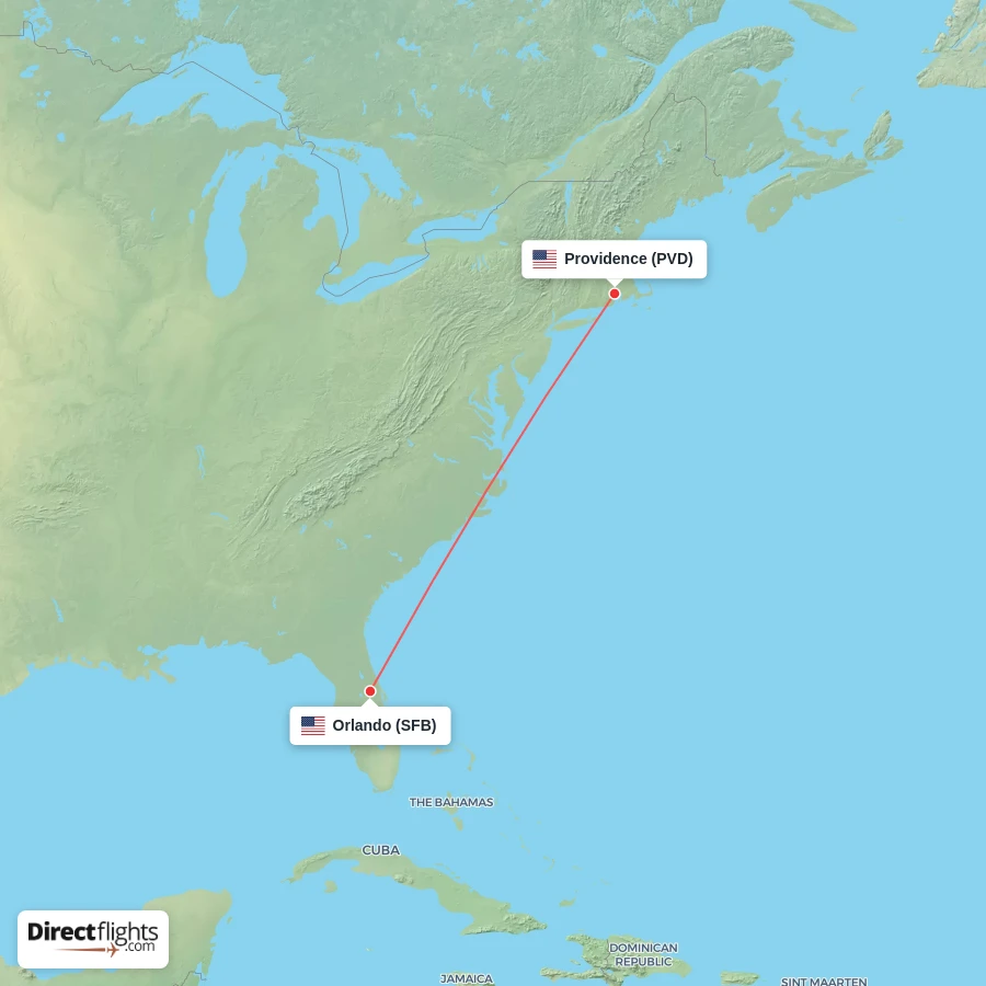 PVD - SFB route map