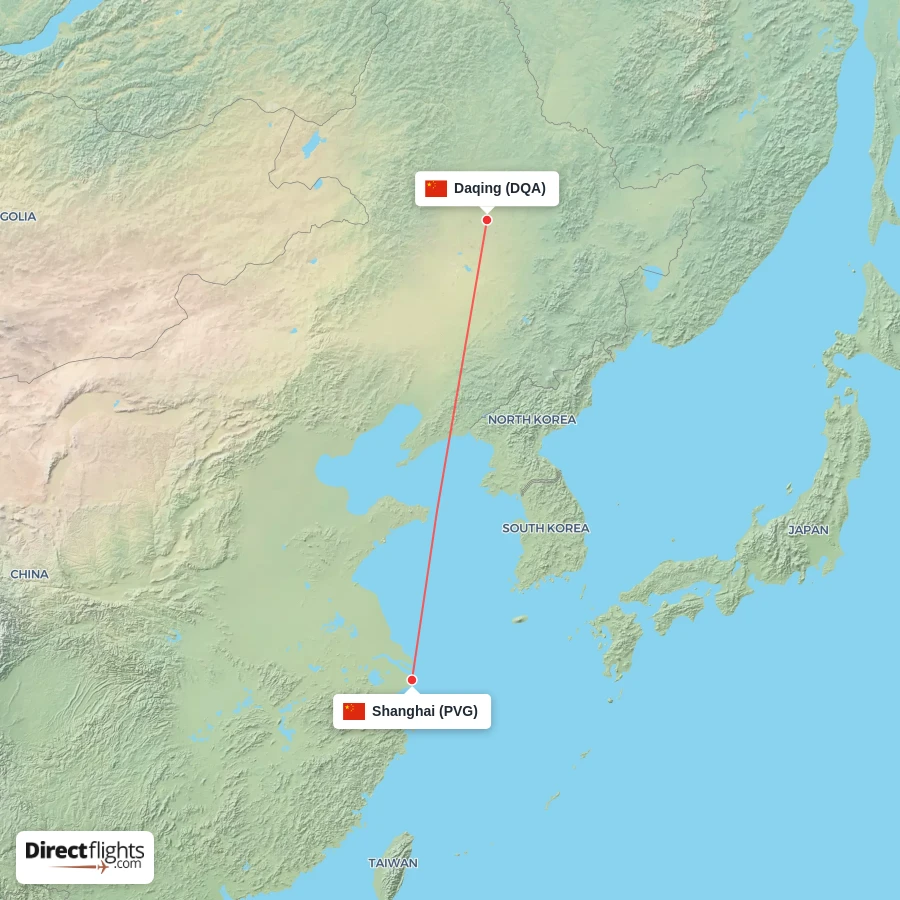 PVG - DQA route map