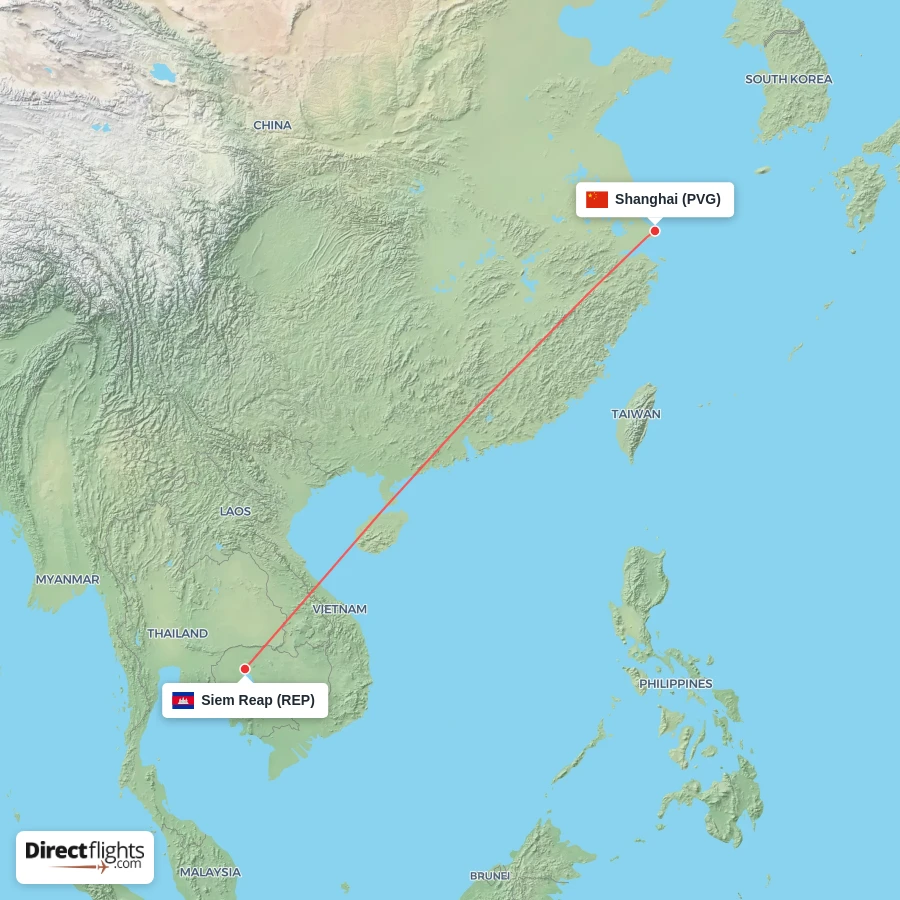 PVG - REP route map