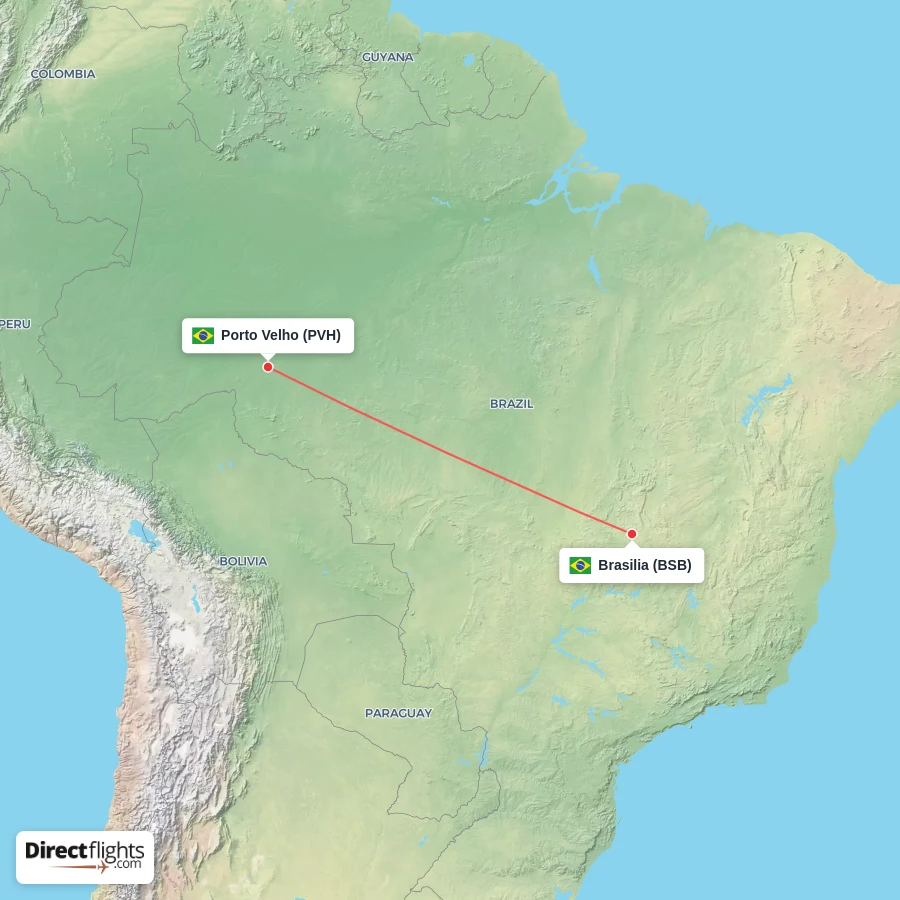 PVH - BSB route map