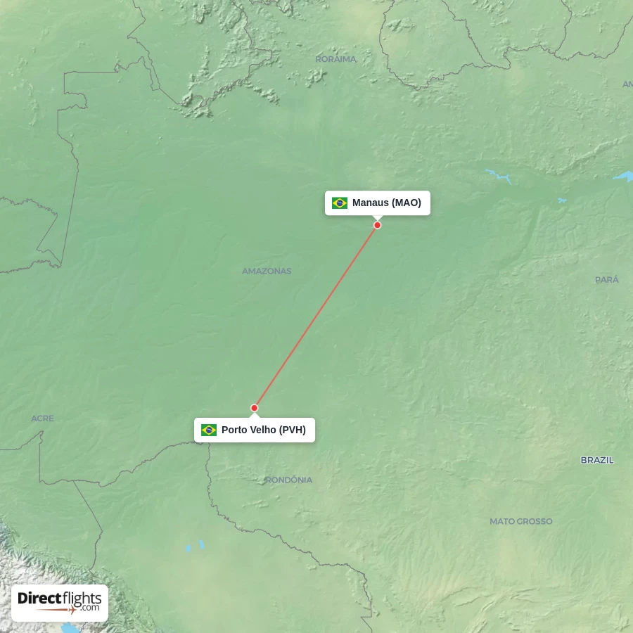 PVH - MAO route map