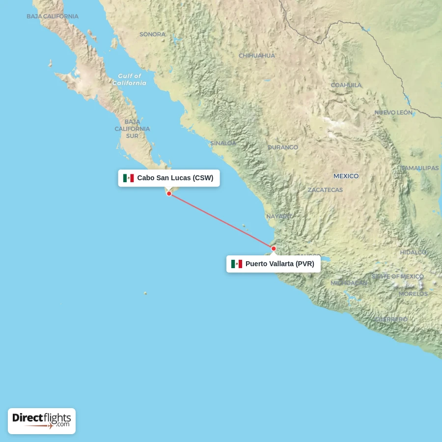 PVR - CSW route map