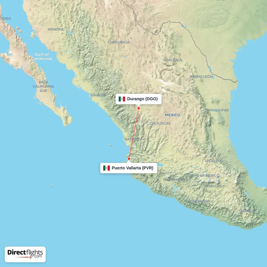 PVR - DGO route map