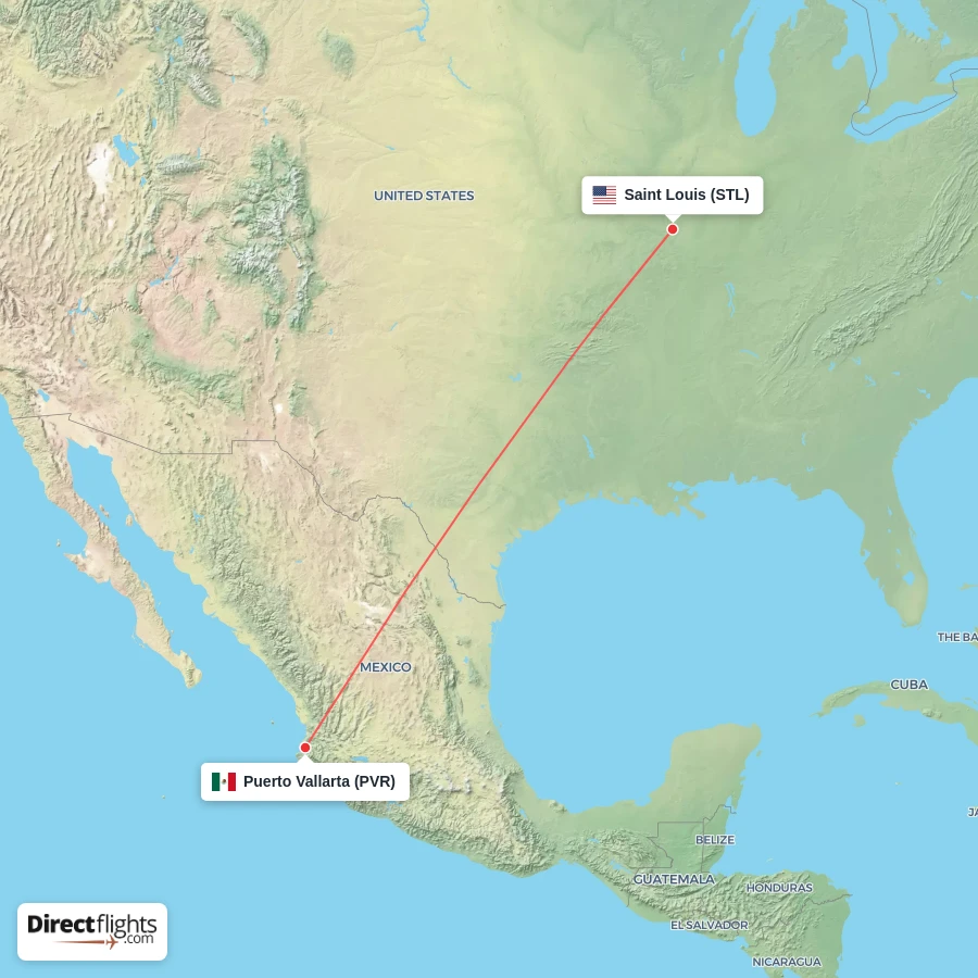 PVR - STL route map
