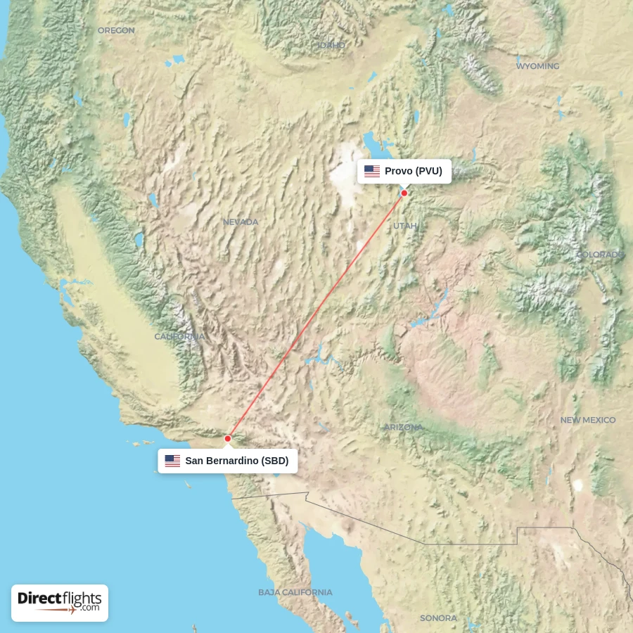 PVU - SBD route map