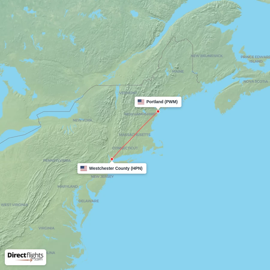 PWM - HPN route map