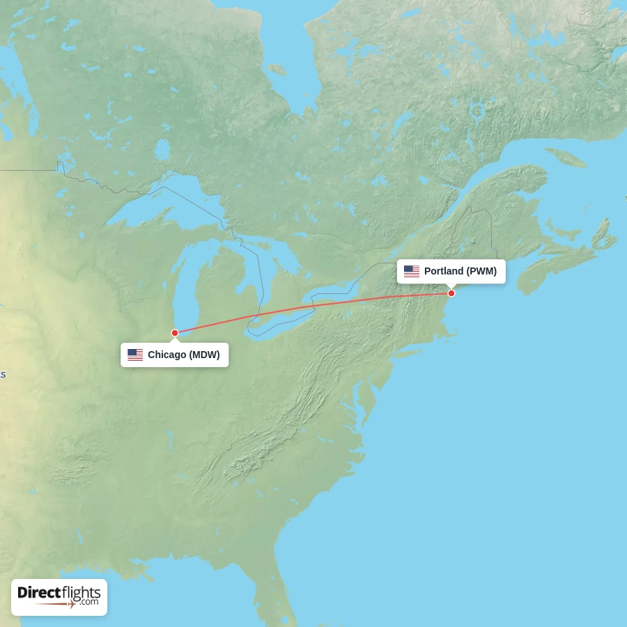 PWM - MDW route map
