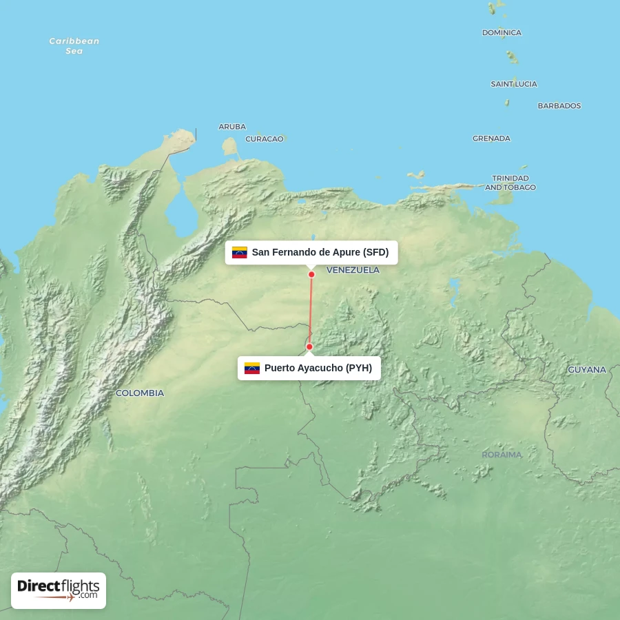 PYH - SFD route map
