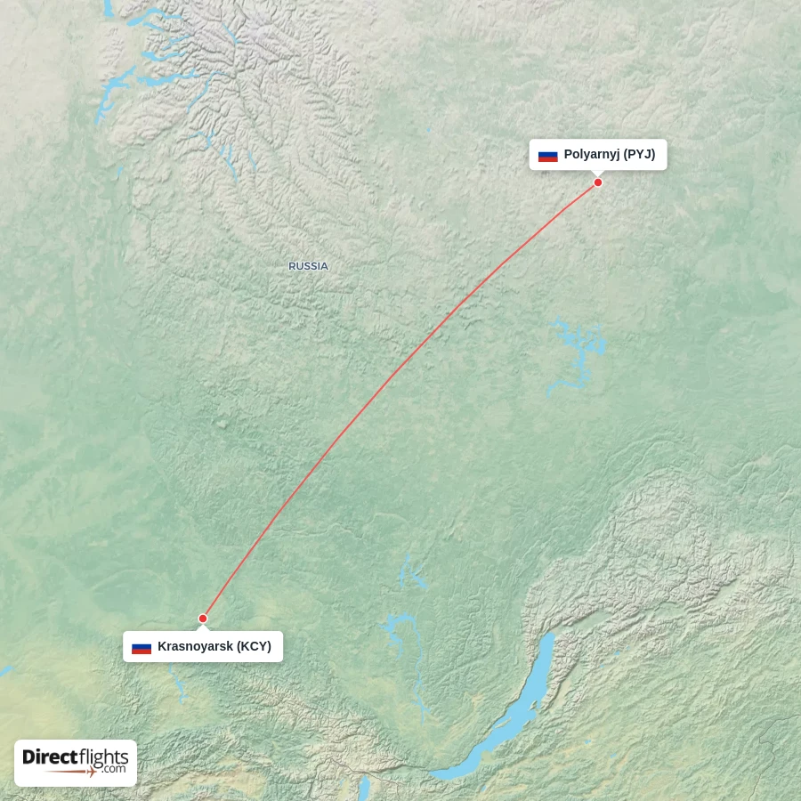PYJ - KCY route map