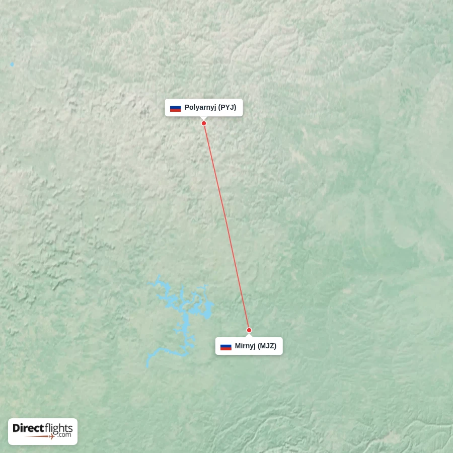 PYJ - MJZ route map