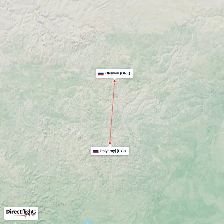 PYJ - ONK route map