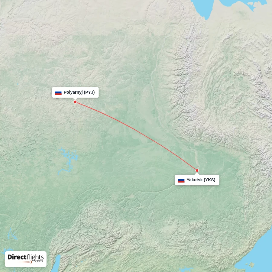 PYJ - YKS route map