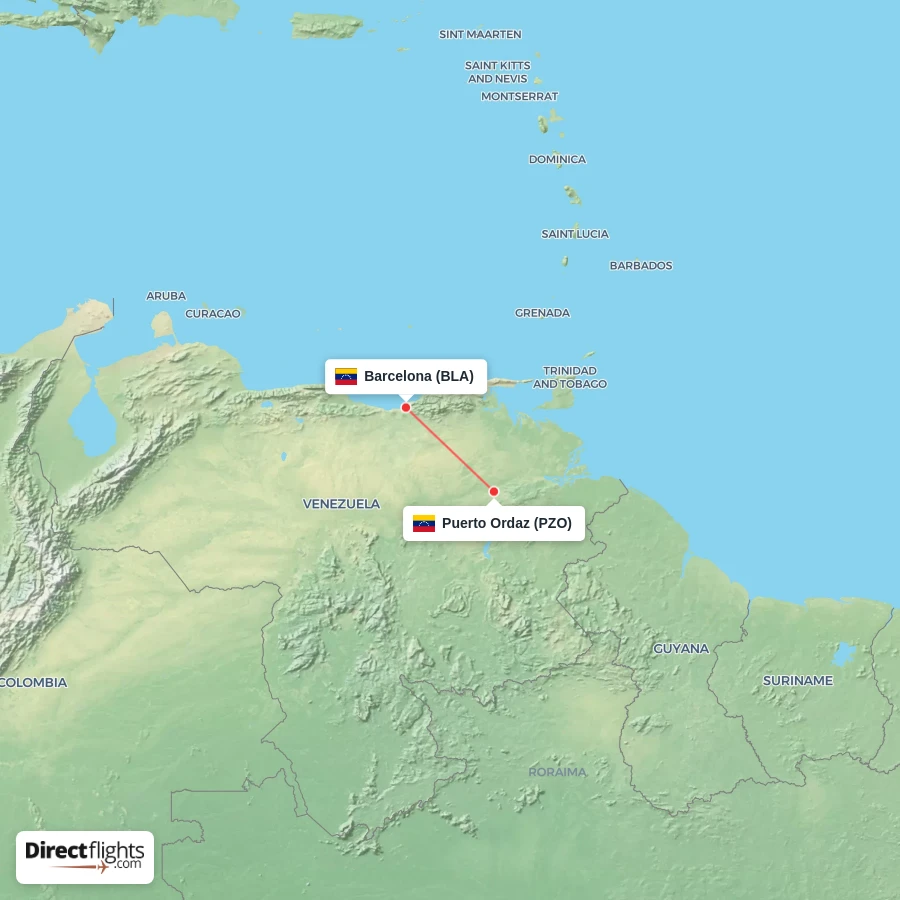 PZO - BLA route map