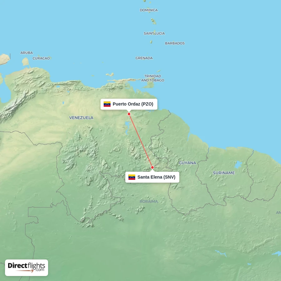 PZO - SNV route map