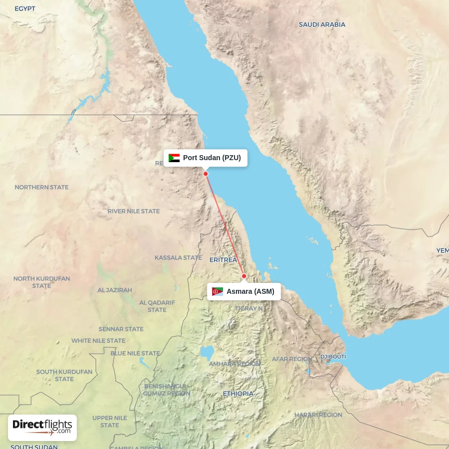 PZU - ASM route map
