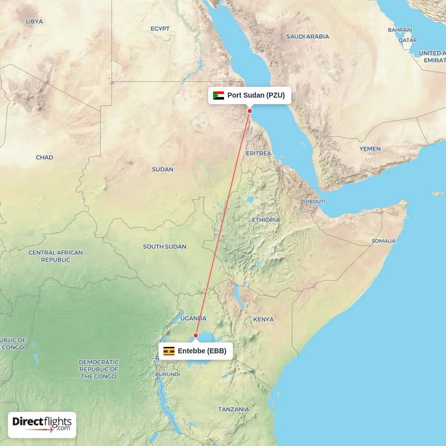 PZU - EBB route map