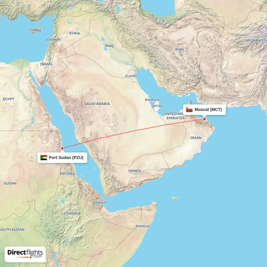 PZU - MCT route map