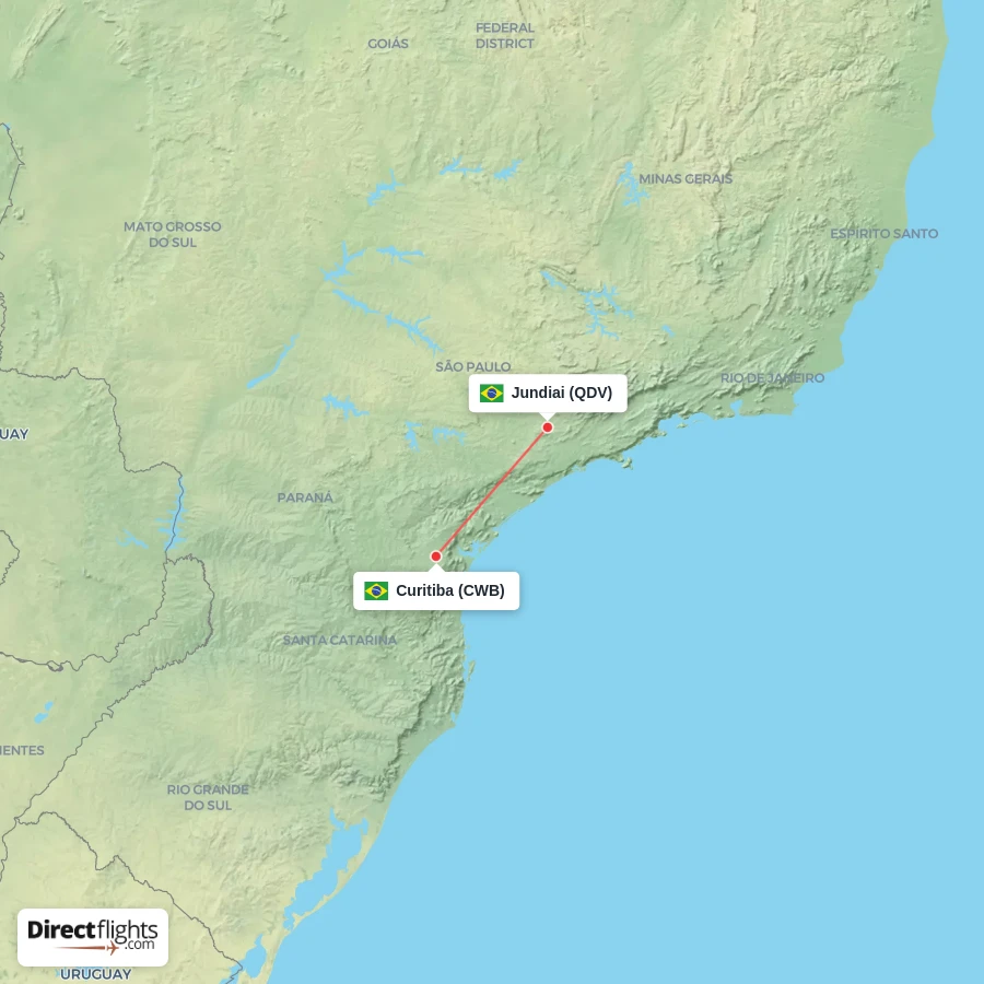 QDV - CWB route map