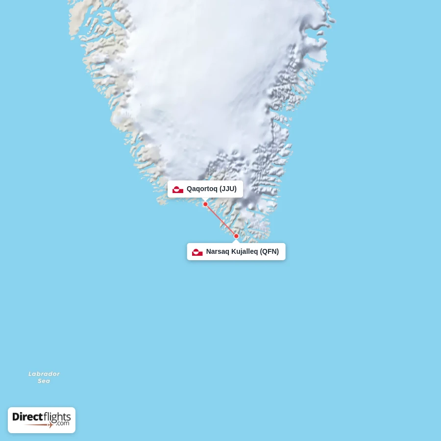 QFN - JJU route map