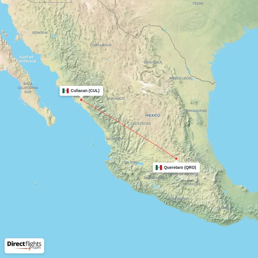 QRO - CUL route map