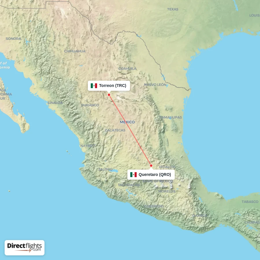 QRO - TRC route map