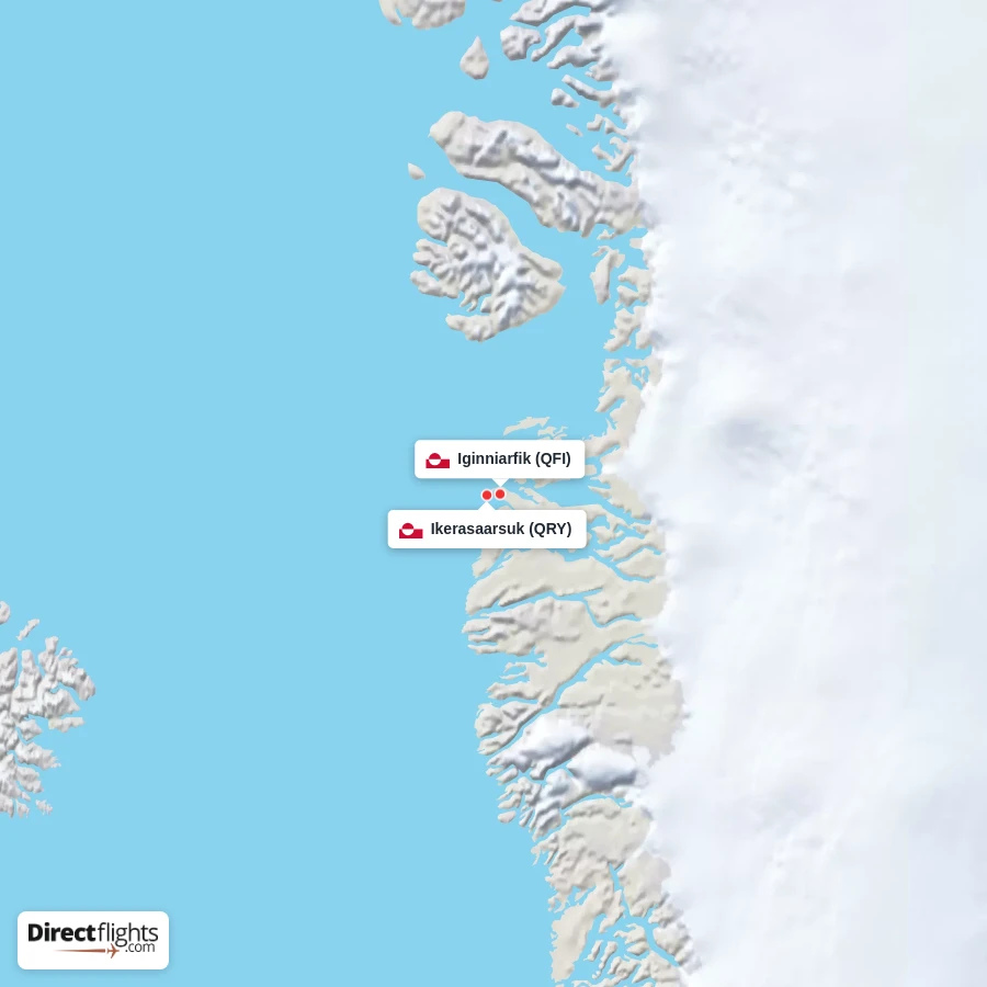 QRY - QFI route map