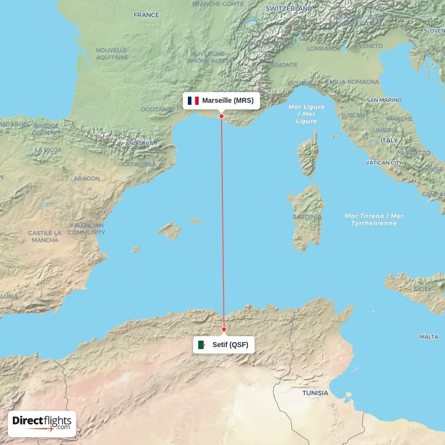 QSF - MRS route map