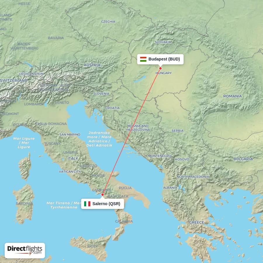 QSR - BUD route map