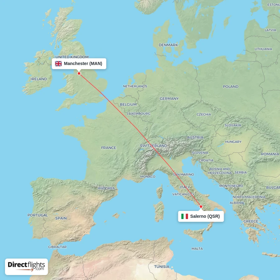 QSR - MAN route map