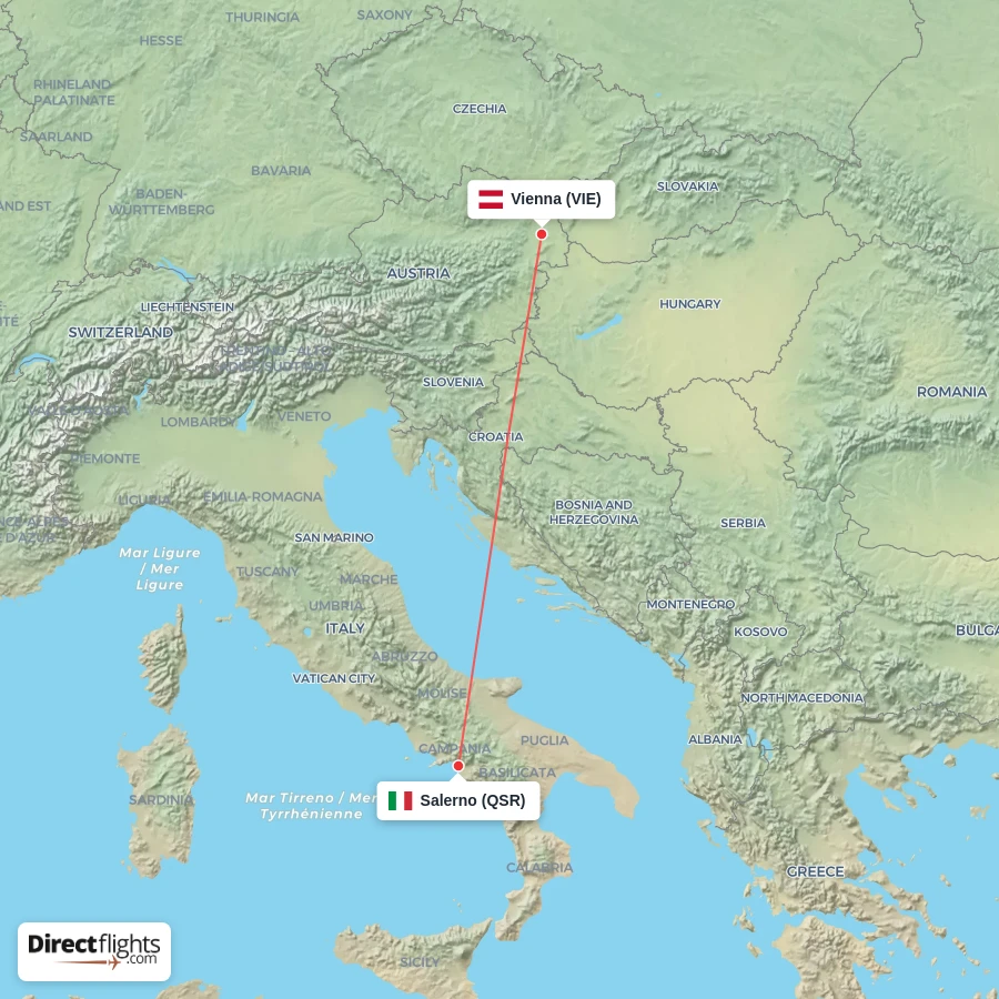 QSR - VIE route map